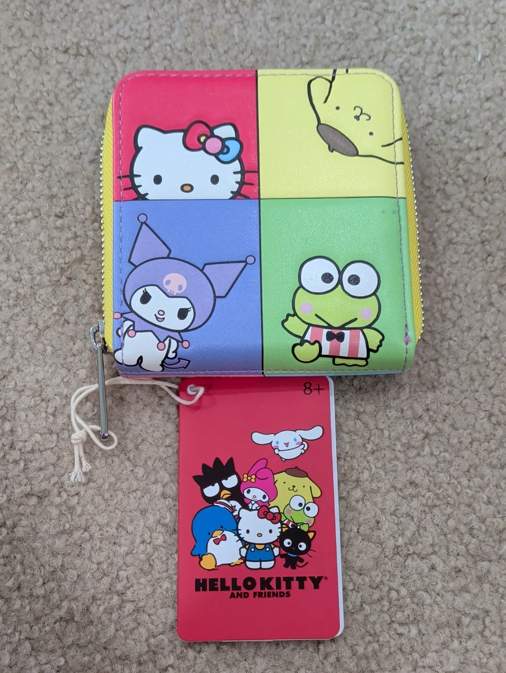 Loungefly Hello Kitty Colorblock Zip Wallet 🌟Tiny Callout In Description 🌟